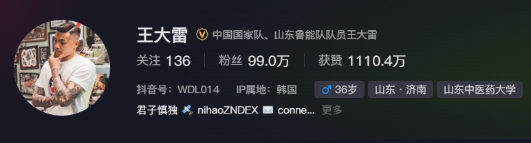  事出突然？泰山賽前幾小時亞冠退賽，王大雷社媒IP還顯示在韓國