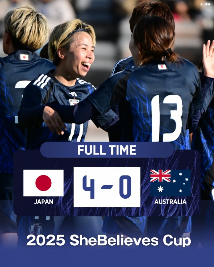  熱身賽日本女足4-0澳大利亞女足，田中美南2射1傳&長(zhǎng)谷川唯任隊(duì)長(zhǎng)